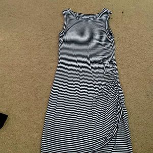 Black and white stripped dress